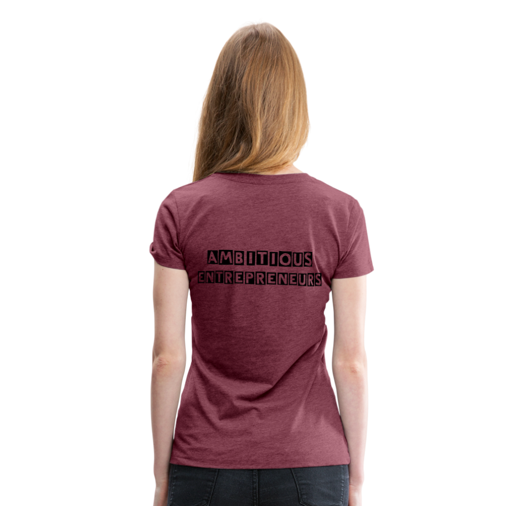 MEET ME IN THE LOUNGE- Women's T-Shirt - heather burgundy