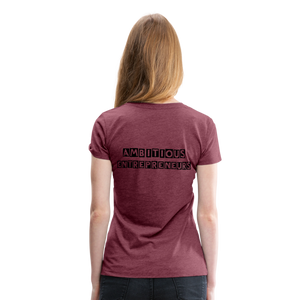 MEET ME IN THE LOUNGE- Women's T-Shirt - heather burgundy