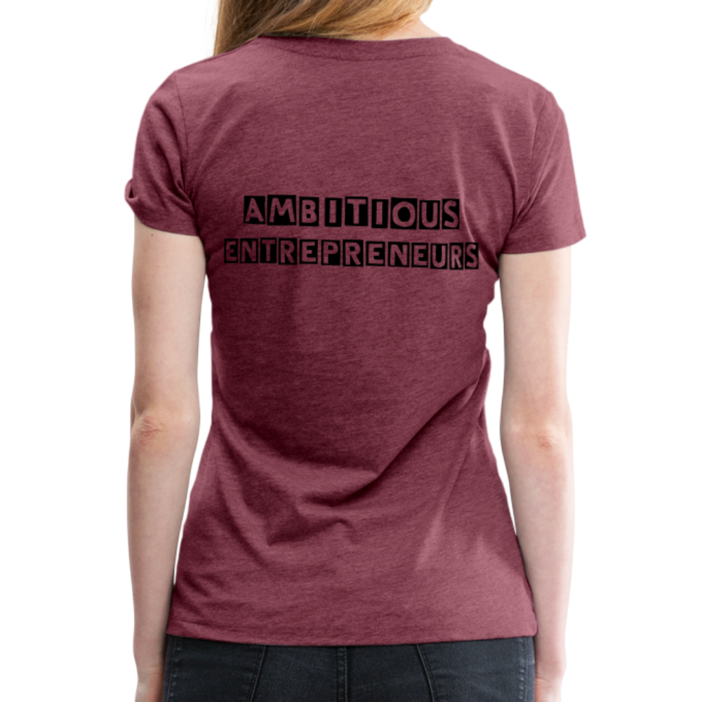 MEET ME IN THE LOUNGE- Women's T-Shirt - heather burgundy
