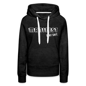 Manifest That Shit Hoodie - charcoal grey