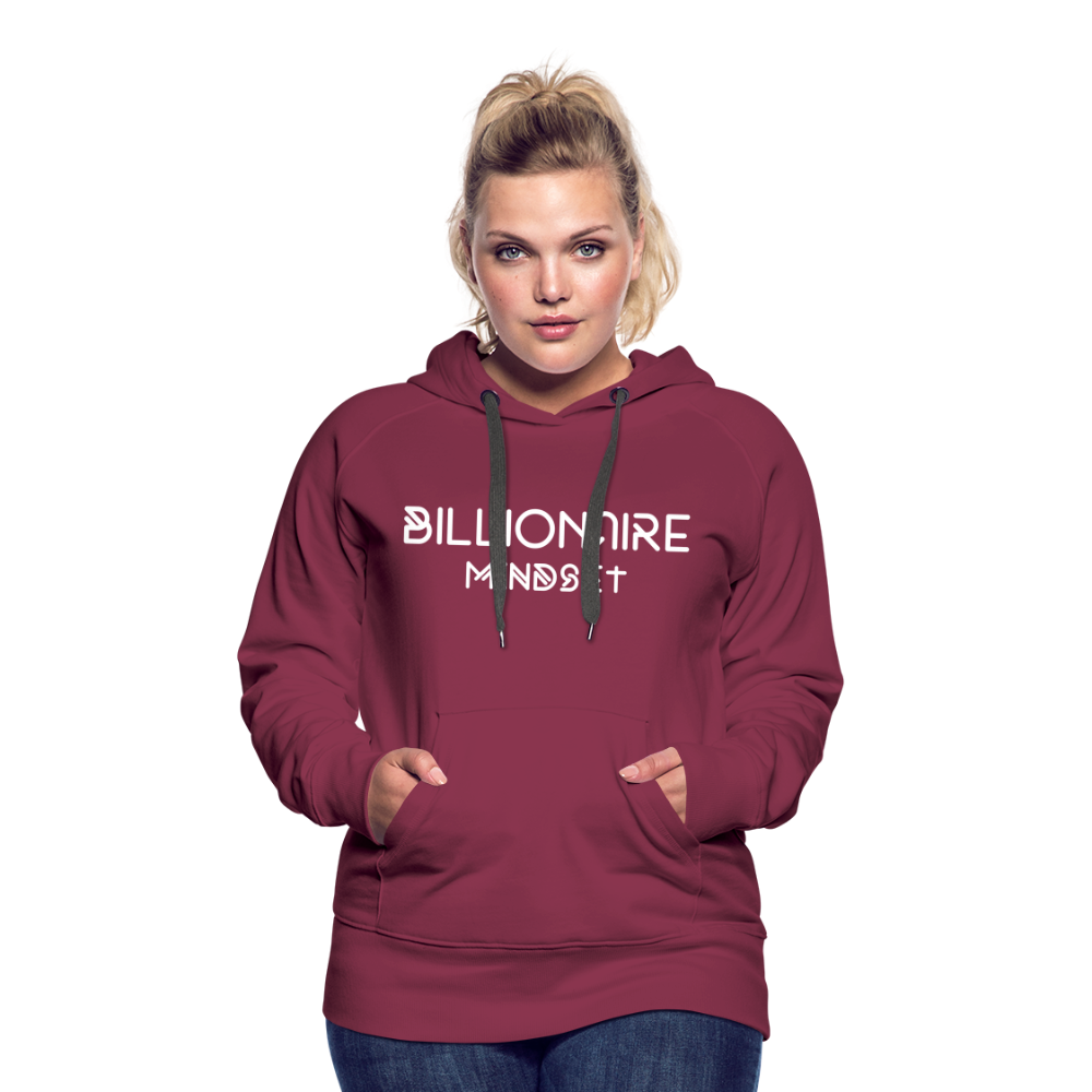 Billionaire Mindset- Hoodie - burgundy