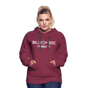 Billionaire Mindset- Hoodie - burgundy