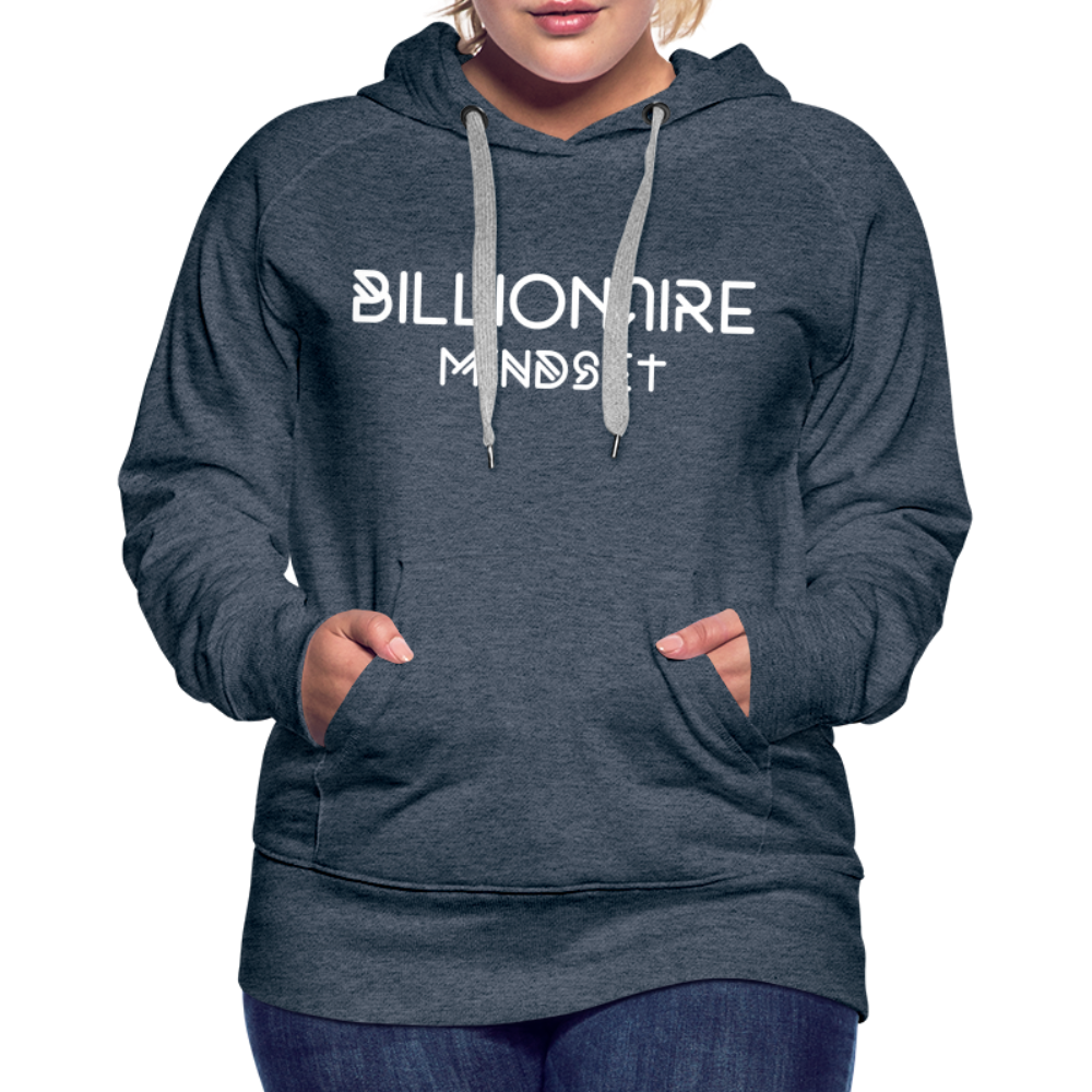 Billionaire Mindset- Hoodie - heather denim